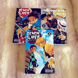Demon Slayer Vol 1,2,3